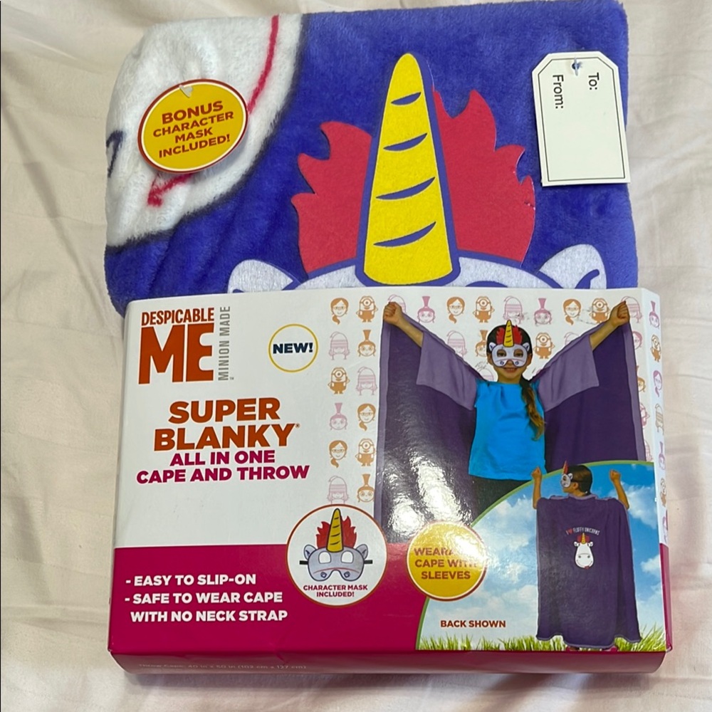 Universal Super Blanky All-in-One Cape and Throw - Blue